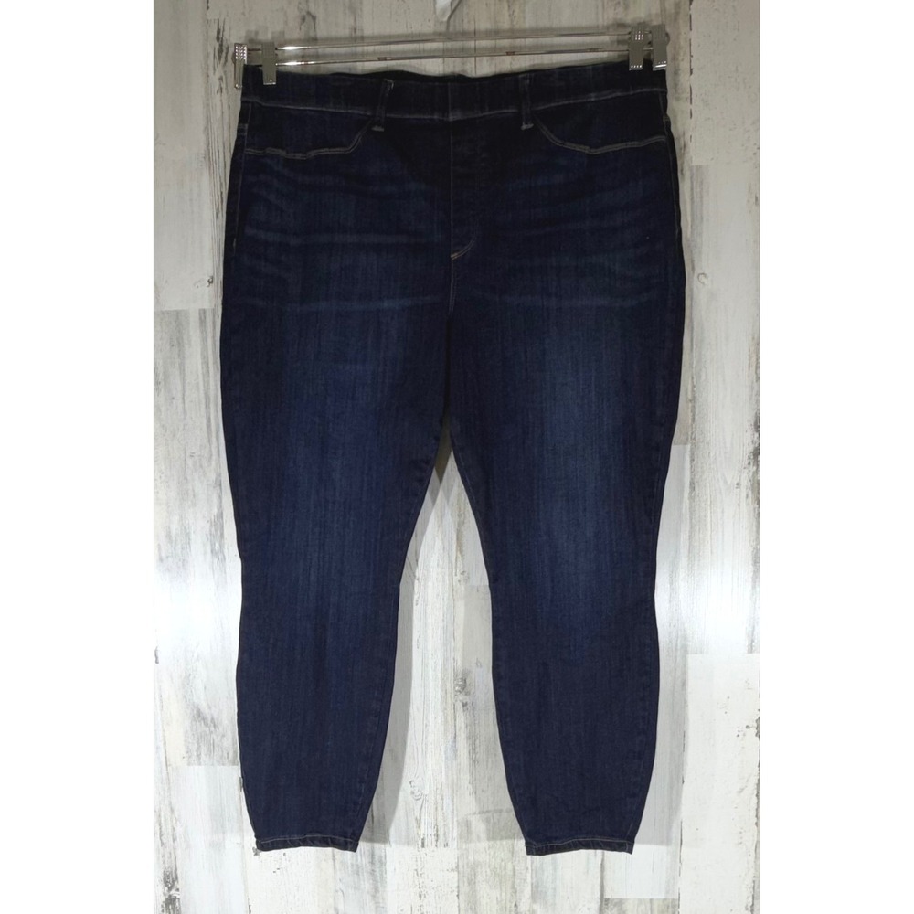 Judy Blue Skinny Fit Jeans 24W (fits 42x27) Dark Blue Pull On High Rise Stretchy